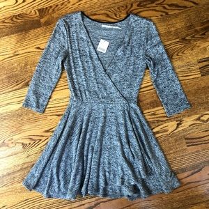 Kimchi Blue knit 3/4 length sleeve skater dress